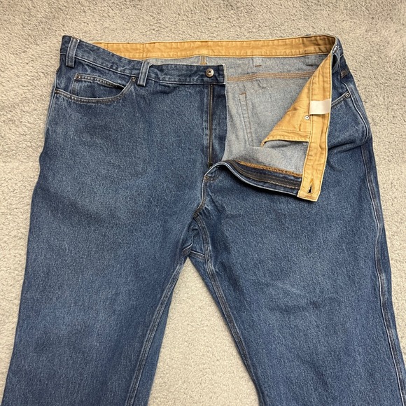Duluth Jeans Mens 48x30 Blue Ballroom Relaxed Fit Cotton Denim Casual Formal - Picture 1 of 10